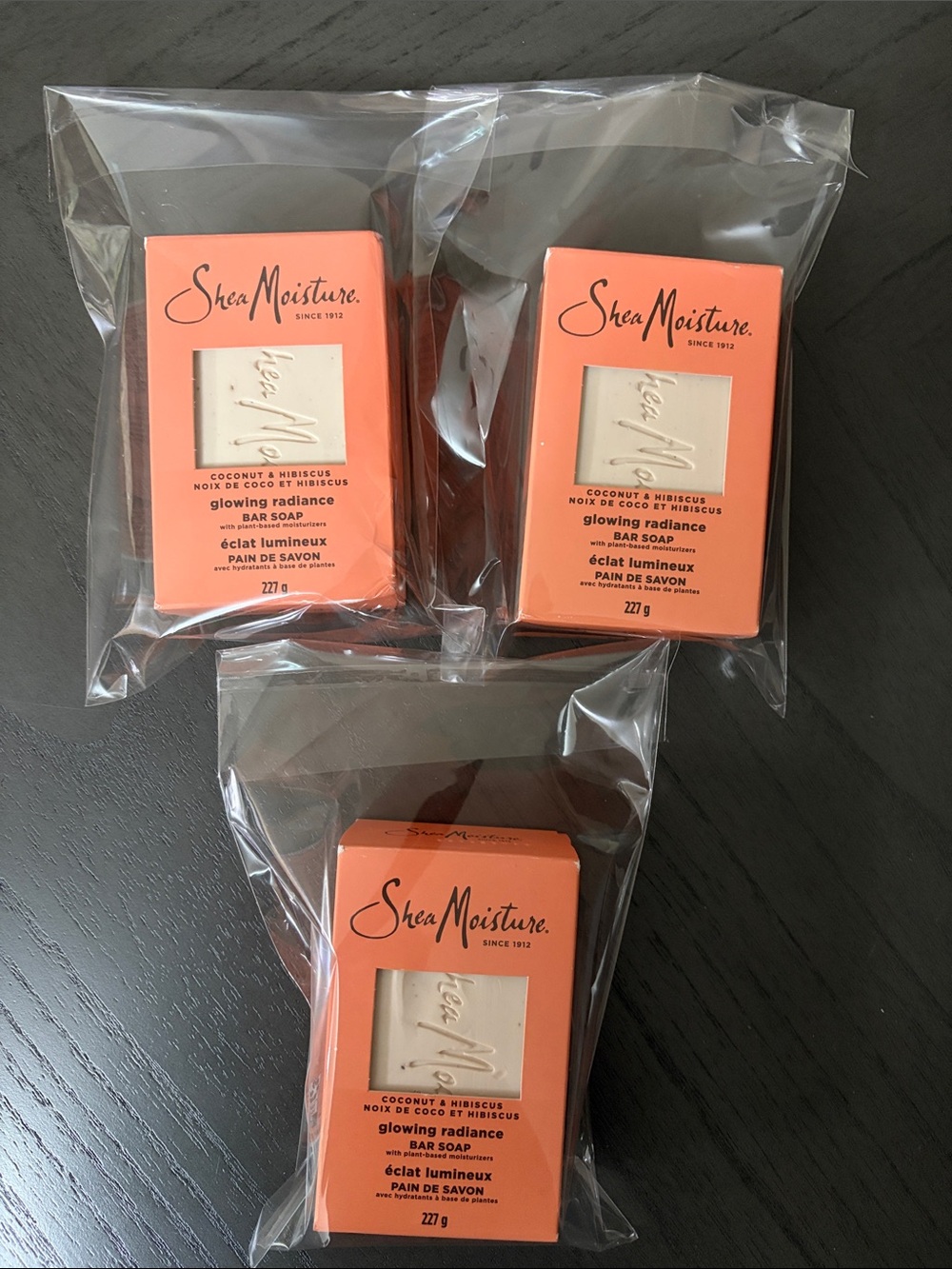 SheaMoisture Coconut & Hibiscus Glowing Radiance Bar Soap 3-Pack